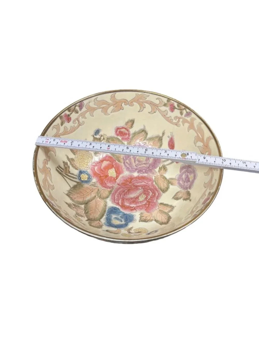 Andrea by Sedak Victoria moss rose vtg ceramic 10